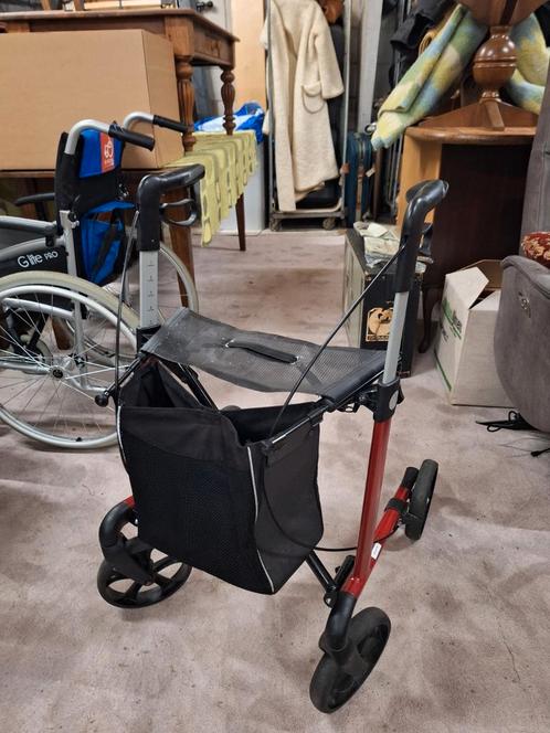 Rollator server lichtgewicht large / standaard 7 kilo, Diversen, Rollators, Gebruikt, Lichtgewicht, Opvouwbaar, Ophalen