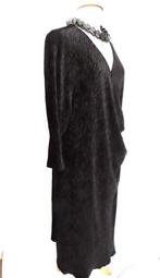 TOPjurk in luxe ribbelvelours en pracht model mt 50/52, Exxellent, Verzenden, Zwart, Maat 46/48 (XL) of groter