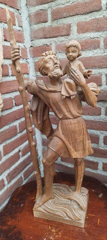 Hout heilig Sint Christoffel  beschikbaar voor biedingen
