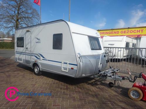 Wilk Blue star S3 Frans Bed +Rondzit+Mover, Caravans en Kamperen, Caravans, Bedrijf, tot en met 4, 750 - 1000 kg, Wilk, Hordeur