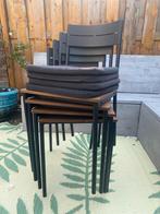4 X ikea sandsberg stoelen. Met kussens!, Ophalen, Gebruikt, Zwart, Vier