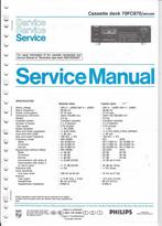 Philips Cassette deck service manual 70FC870, Verzenden, Audio en Video