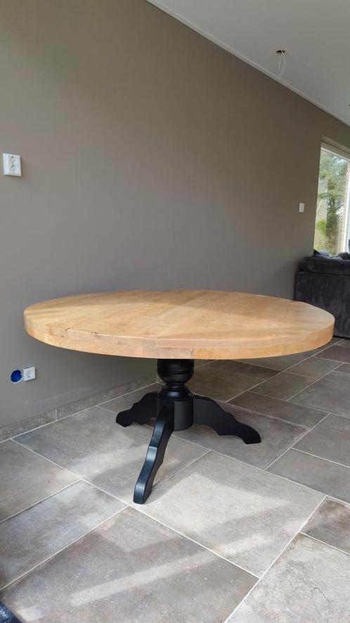 Robuuste ronde eethoek met stoelen, Huis en Inrichting, Complete eetkamers, Gebruikt, Minder dan 4 stoelen, Ophalen