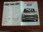 Autofolder auto folder Brochure Suzuki Alto 1981, Ophalen of Verzenden, Overige merken