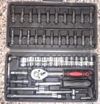 Dopsleutelset 1/4" kleine ratelset - 46 delig, Ophalen of Verzenden, Nieuw