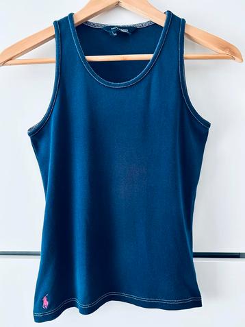 Ralph Lauren Top 12-14 Jaar Donkerblauw 100%Katoen Als nieuw beschikbaar voor biedingen