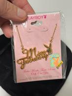 PLAYBOY Gold Plated Miss February Februari ketting met tasje, Sieraden, Tassen en Uiterlijk, Kettingen, Overige materialen, Verstelbaar