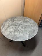 Ronde industriële betonlook eettafel zgan, Huis en Inrichting, Tafels | Salontafels, Ophalen, Kunststof, Stoer, 100 tot 150 cm