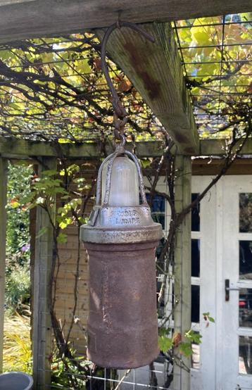 Oude Mijnlamp Wolf Lampe - vintage antiek brocante mijnen beschikbaar voor biedingen
