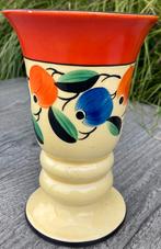 Oude Art Deco Ditmar Urbach Vaas Czechoslovakia Hand painted, Verzenden