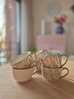 6 grote goudkleurige theemokken, Huis en Inrichting, Keuken | Servies, Ophalen, Zo goed als nieuw, Overige stijlen, Kop(pen) en/of Schotel(s)