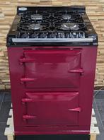 Luxe Fornuis AGA companion 60 cm bordeaux rood 2 ovens, Zo goed als nieuw, Energieklasse A of zuiniger, Gas, 90 tot 95 cm