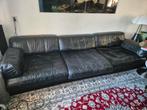 Gratis zwart lederen super comfortabele vintage bankstel, Gebruikt, 100 tot 125 cm, 300 cm of meer, Leer