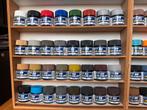 95x Gunze Mr Color modelbouw verf & 3 Hobbyzone Paint Hanger, Ophalen of Verzenden, Zo goed als nieuw, Acrylverf