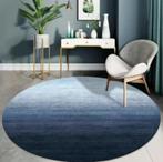 Rond Vloerkleed “Nordic Blue Haze” 100x100 cm, 50 tot 100 cm, Rond, Nieuw, Scandinavisch