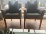 2 stoelen armleunstoelen fauteuilles, Huis en Inrichting, Stoelen, Twee, Ophalen of Verzenden, Zo goed als nieuw, Stof