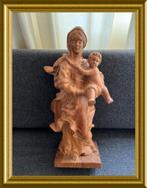 Groot zwaar houten beeld; Maria met kind, Antiek en Kunst, Antiek | Religie, Ophalen