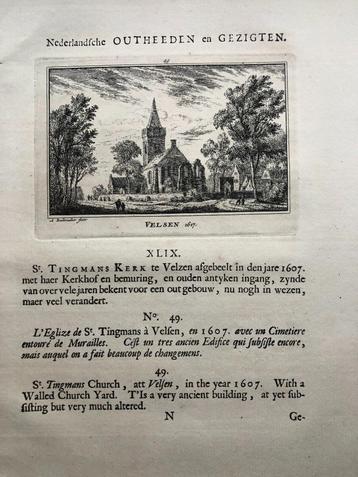 049 / Velsen Kopergravure 1725 beschikbaar voor biedingen