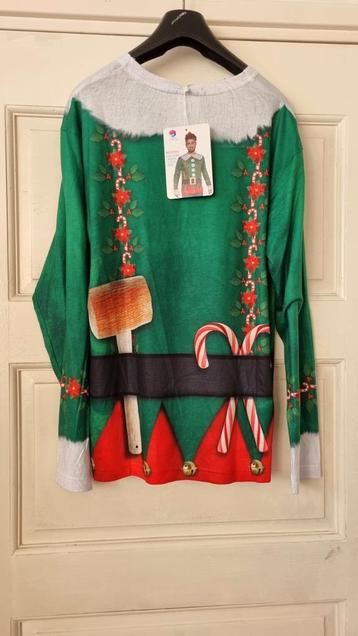 Kerst Elf verkleed shirt maat M/ L Carnaval  beschikbaar voor biedingen