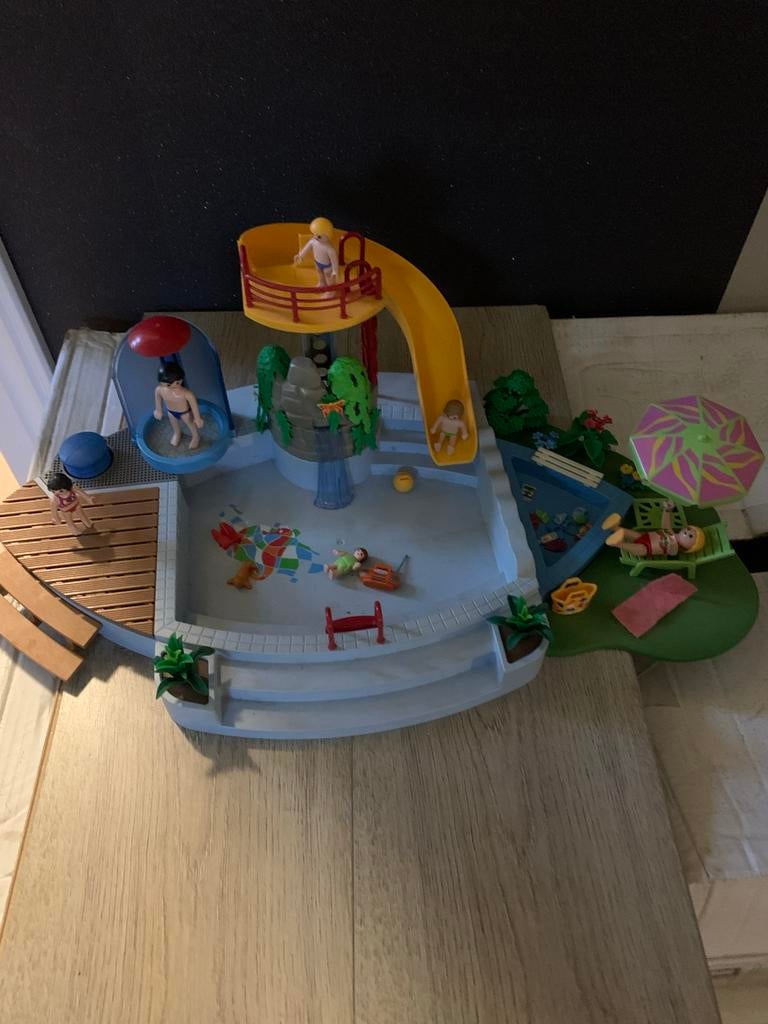 Playmobil 4858 Openluchtzwembad - Zomerpret!, Kinderen en Baby's, Speelgoed | Playmobil, Ophalen, Gebruikt, Complete set