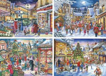 House of Puzzles - Christmas Shopping - 4x500 stukjes beschikbaar voor biedingen