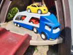 little tikes vrachtwagen oplegger met 2 bijhorende auto's, Kinderen en Baby's, Ophalen of Verzenden, Gebruikt