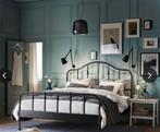 Ikea Sagstua bed me dubbele lattenbodem 140x200, Huis en Inrichting, Ophalen, Tweepersoons, 140 cm, Zo goed als nieuw