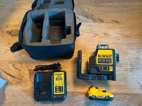 Groene kruis Lijn laser 12V 3x 360 incl Accu Lader & Tas, Doe-het-zelf en Verbouw, Meetapparatuur, Zo goed als nieuw, Ophalen of Verzenden