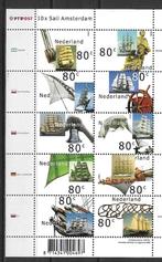 BLOK NVPH NR V1909-1918 SAIL AMSTERDAM POSTFRIS UIT 2000, Postzegels en Munten, Postzegels | Nederland, Na 1940, Ophalen of Verzenden