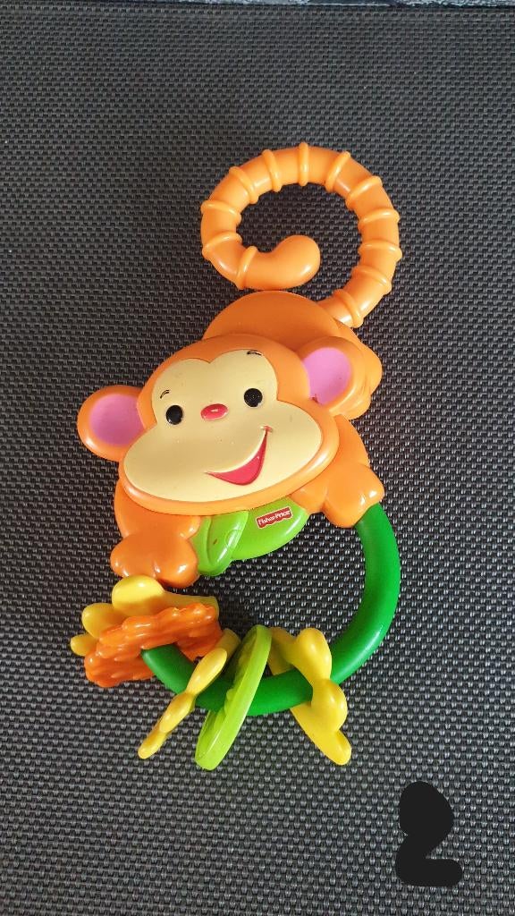 Fisher Price rammelaar aapje, Kinderen en Baby's, Speelgoed | Fisher-Price, Ophalen of Verzenden, Zo goed als nieuw, Rammelaar