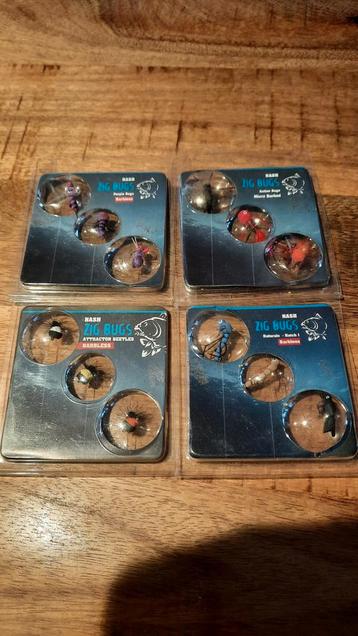 Nash Zig Bugs Barbless - 4 Sets Nieuw beschikbaar voor biedingen