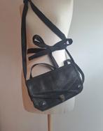 Ann Demeulemeester schoudertas vintage zwart leer 5 envelop, Ophalen of Verzenden, Zo goed als nieuw, Zwart, Schoudertasje