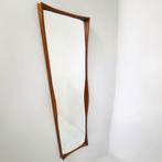 Vintage Deens design spiegel jaren 60 teak hout mid century, Huis en Inrichting, Woonaccessoires | Spiegels, Ophalen of Verzenden