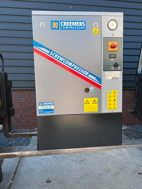 Creemers Schroefcompressor, Doe-het-zelf en Verbouw, Compressors, Zo goed als nieuw, 10 bar of meer, 100 liter of meer, 400 tot 800 liter/min