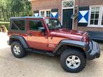 Jeep Wrangler 2.8 cabrio CRD AUT 2008 Rood. Hard- en softtop, Auto's, Jeep, Te koop, Geïmporteerd, 205 €/maand, 4 stoelen