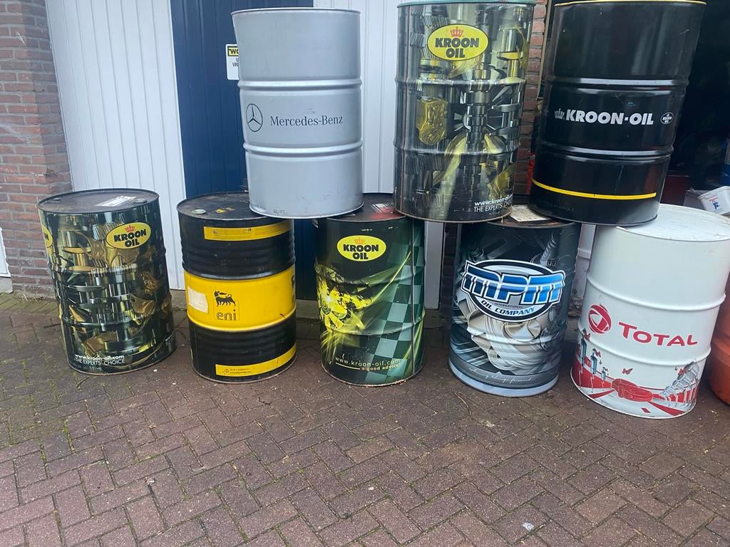 Olievaten voor statafel mancave platenbak vaten eyecatcher, Ophalen, ., Zo goed als nieuw, .
