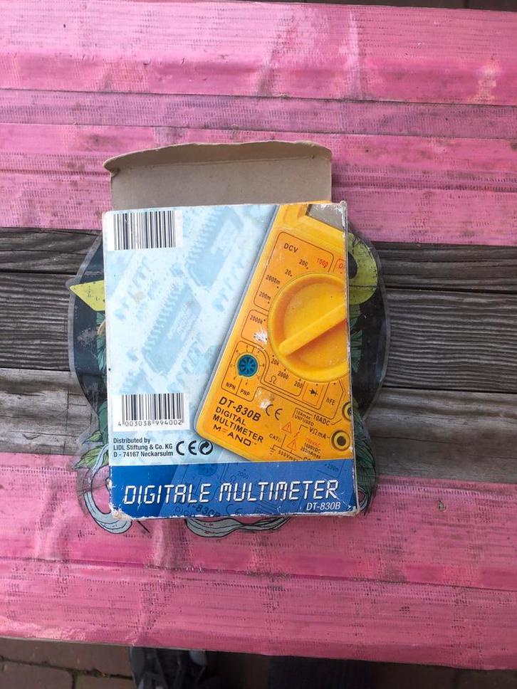 Digitale Multimeter DT-830B - Perfect voor Elektronica, Doe-het-zelf en Verbouw, Meetapparatuur, Nieuw, Multimeter, Ophalen