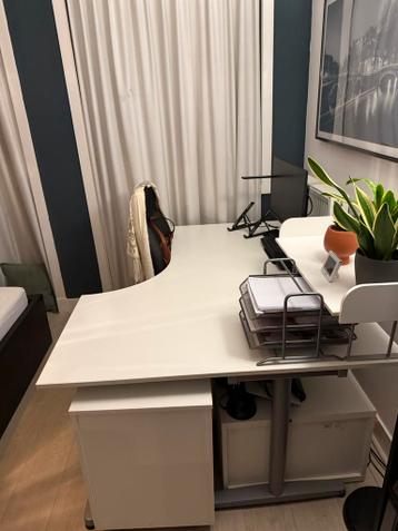 Hoekbureau IKEA Galant wit - afbeelding 2