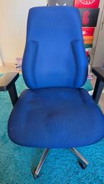 bureaustoel, Huis en Inrichting, Ophalen, Gebruikt, Blauw, Bureaustoel