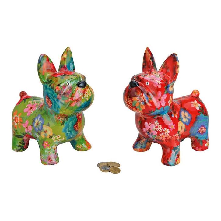 Spaarpot hond keramiek - franse bulldog - boston terriër, Verzamelen, Spaarpotten, Nieuw, Dier, Steen, Aardewerk of Keramiek, Ophalen of Verzenden