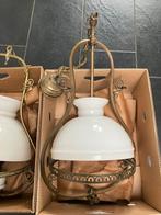 Inboedeverkoop lampen antiek rotan olielamp hanglamp, Ophalen of Verzenden, Zo goed als nieuw