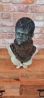 NIEUW:grote 37cm afrikaanse buste beeld, Nieuw, Ophalen of Verzenden, Dier