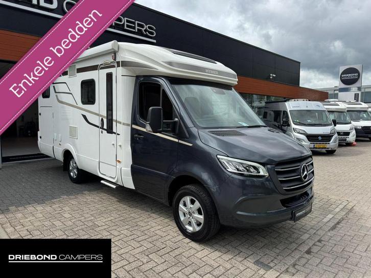 Hymer MLT 580 V6 190PK Enkele Bedden Led-Xenon Zonnepanelen, Caravans en Kamperen, Campers, Bedrijf, tot en met 3, Half-integraal