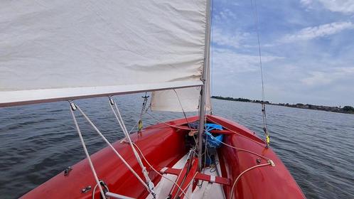 420 Zeilboot met wegtrailer, Watersport en Boten, Open zeilboten, Gebruikt, Overige typen, 3 tot 6 meter, Polyester, Geen motor