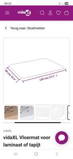 Bureaustoel onderlegger, Ophalen, Zo goed als nieuw, Zwart