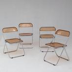 Set of 4 Vintage Plia Folding Chairs by Giancarlo Piretti, 1, Gebruikt, Overige kleuren, Ophalen of Verzenden, Metaal