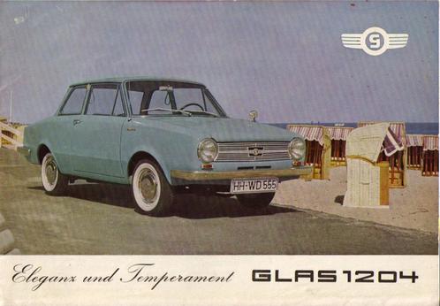 Glas S1204 EN S1004 folder (A1176), Boeken, Auto's | Folders en Tijdschriften, Zo goed als nieuw, Overige merken, Ophalen of Verzenden