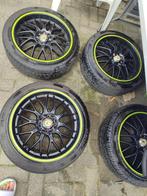 Mooie velgen en banden 17" 4x108 4x100, Auto-onderdelen, Banden en Velgen, Ophalen, Gebruikt, Banden en Velgen, 17 inch