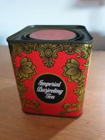 (T) Imperial Darjeeling Tea. Thee blik. India. Met inhoud., Ophalen of Verzenden, Gebruikt, Thee