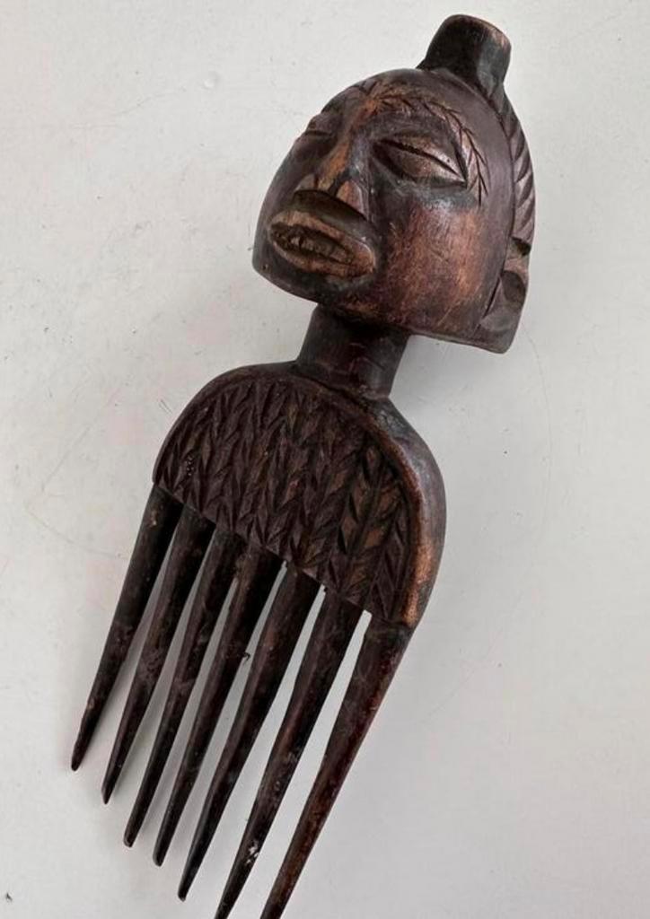 Luba Haarkam Afrikaanse tribsle etnische kunst etnografica, Antiek en Kunst, Kunst | Niet-Westerse kunst, Ophalen of Verzenden